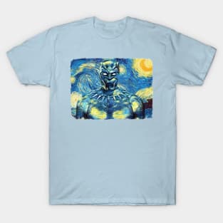 Black Panther Van Gogh Style T-Shirt